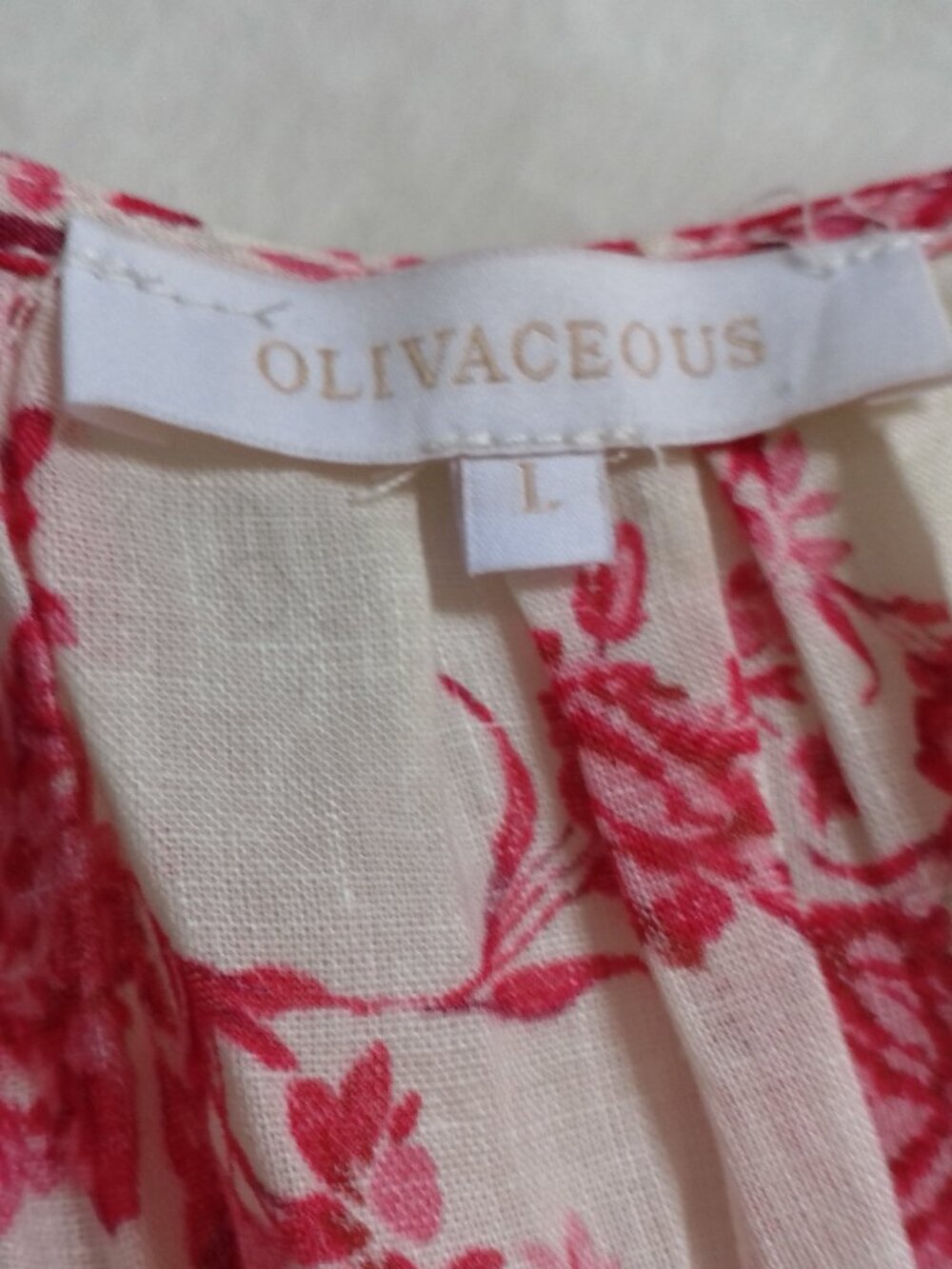NEW OLIVACEOUS SIZE L RUFFLED DRESS - Picture 3 of 6